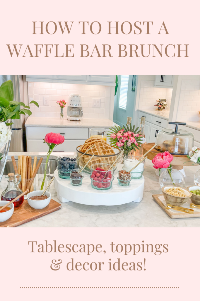 how to host a waffle bar brunch