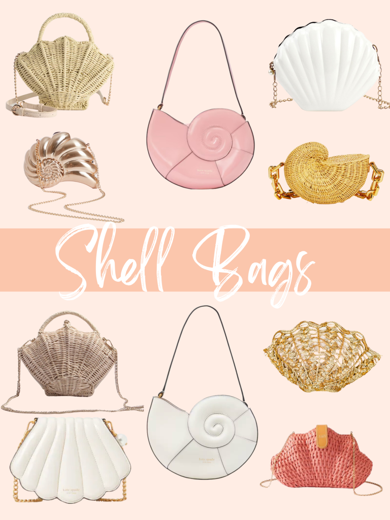 Shell Bag, shell clutch, shell purse