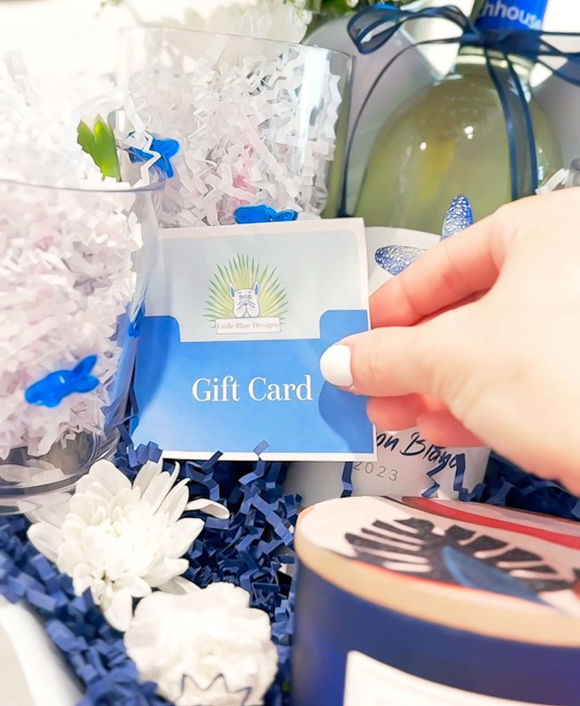 Florida Lifestyle blogger shares a hostess gift idea including a local small business gift card.
